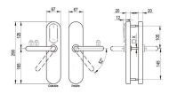 SALTO EM650U00IMB38 XS4 Original Wide Handleset For 32-47mm SSS
